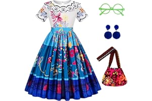 Foierp Elsa Robe Princesse Fille - Costume Princesse Elsa Enfant Deguisement avec Accessoires pour Halloween Cosplay Fête D'anniversaire De Mariage