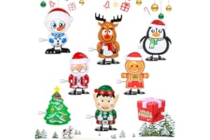 MICHIHOMIE 8 Pack Christmas Wind Up Toy, Walking Wind Up Toys for Christmas Stocking Fillers and Kids Party Bag Filler