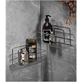 Sas Haus Adhesive Bathroom Organizer Shampoo Shower Rack 2 Chrome Tş-01