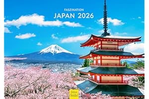 Edition Seidel kalendarz premium Fascynacja Japonia 2026, format DIN A3, kalendarz ścienny Azja Pacyfik Tokio Fuji Park Narodowy Świątynia