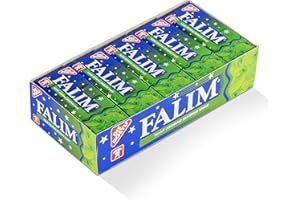 Falim Kaugummi mit Minzaroma ohne Zucker (20 x 5 Stück/140g), Box