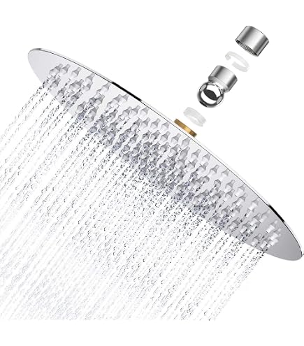Runder Duschkopf-Seitenstrahl, 5,1 Cm, Verstellbar – Wandmontage, G1/2 Anschluss, Massagedüsen – Spa-Feeling Fürs Bad