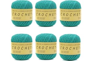 Hilo de Algodon para Tejer Crochet Ganchillo o Punto Torrijo PERLE XXL No 5 70g, Ovillo de algodón perle Suave para Tejer | 6 Unidades, Color 43304