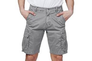 RE&X JEANS COUTURE Pantaloncini Uomo Confortevole Traspirante. STOFFE Cotone Cargo Bermuda Uomo