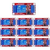 HUAREW 5V L'isolation optocoupleur du module de relais 1 canal prend en charge le déclencheur de niveau haut et bas (10 pièce