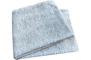 ‎WOLLHUHN Wollhuhn ÖKO Jungen/Mädchen/Damen Zauberhaftes Elastisches Stirnband Einfarbig/Uni Zweilagig Weich 22222210 (Einfarbig Hellgrau)