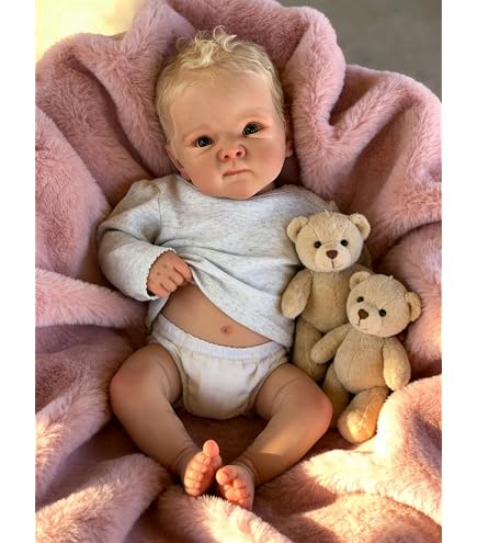 Poupée Reborn Fille Ashley - Poupée réaliste de 50 cm avec accessoires - Le choix de la poupée Reborn