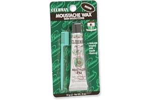 CLUBMAN Cera para Bigote, Marrón - 1 Envase