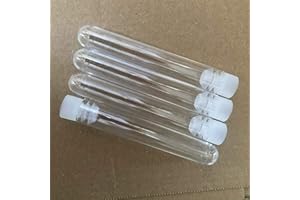CONSUMABLES DIRECT 25 X Plastic Test Tubes,100mm X 16mm,Complete With Push Caps CONSUMABLES_DIRECT