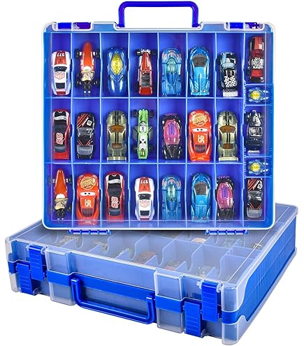Hot Wheels Transporter 50, Valigetta Bisarca con 4 Auto Originali,ODS