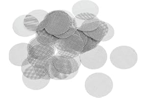 sourcing map Tubo Malla Inoxidable Acero Mallas, 13/16 Pulgadas (20mm) Diámetro para Tubería Filtro, Paquete de 40