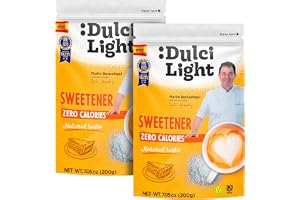 Dulcilight Sukralos Pulver 400g Sötningsmedel Granulerat Zero Kalorier Keto | Naturlig smak | 400 g söter som 4 kg socker