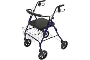 DAYS Patterson Medical - Andador bariátrico resistente con ruedas, color azul