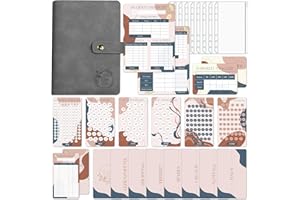 ‎BIROYAL BIROYAL Geld Sparen Challenge Buch mit 6 Sparchallenge - A6 Budget Planner Deutsch - Spar Challenge Budgetplaner mit 7 BudgetSheet, 7 Kategorien, 8 Hüllen, 1 Budgetübersicht & Bargeld Tracker