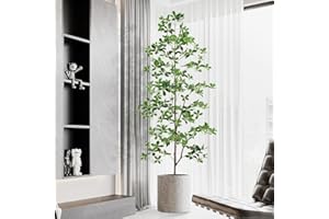Keeplush Planta Artificial Olivo 210cm Alta, Planta Artificial Grande con 1260 Hojas, Plantas Artificiales Interior Decorativas para Oficina Hogar DEC