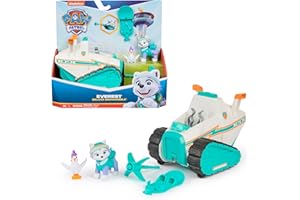 Spin Master PAW Patrol – Schneemobil mit Everest-Figur, Snowboard und Henrietta-Figur (Deluxe Fahrzeug), Spielzeug für Kinder ab 3 Jahren
