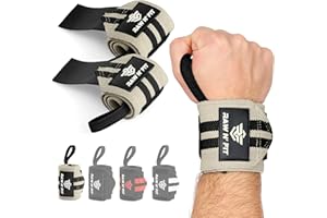 RAW N' FIT MAKE YOURSELF A PRIORITY Raw N' Fit® Muñequeras gym hombre y mujer, soporte de muñeca, accesorios gimnasio, wrist wraps
