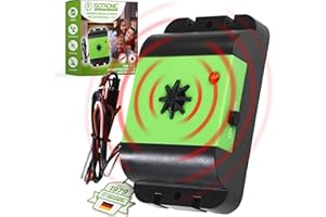ISOTRONIC Marten Deterrent Car Marten Scarecrow Marderfix 12 V Battery Marten Repellent Marten Free Mobile Mouse Repeller Car Marten Free Marten Protection with Ultrasonic Acoustic (1)