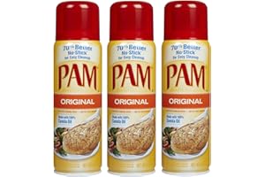 PAM GM CONCEPTS Pam Original Cooking Spray, 6 oz, 3 ct (Quantity of 3)