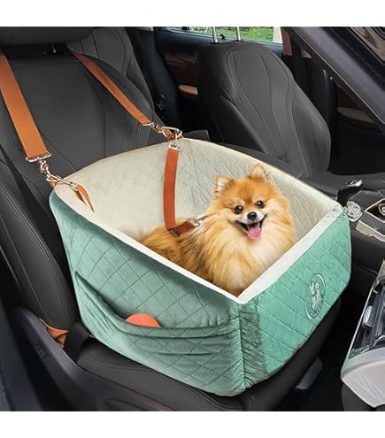 Housse Siège Auto Pour Chien Siège Voiture Pour Petit Chien/chat - Pour Console Centrale - Lavable - Jusqu'à 6 Kg Protection Anti-dérapante