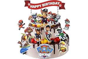 LUKIUP 37 Stück Kuchen Dekoration für Kinder, Muffin Deko Figuren, Cupcake Figures Deko, Party Torte Deko Supplies für Kinder, Cupcake Toppers für Kinder Geburtstag, Baby Party