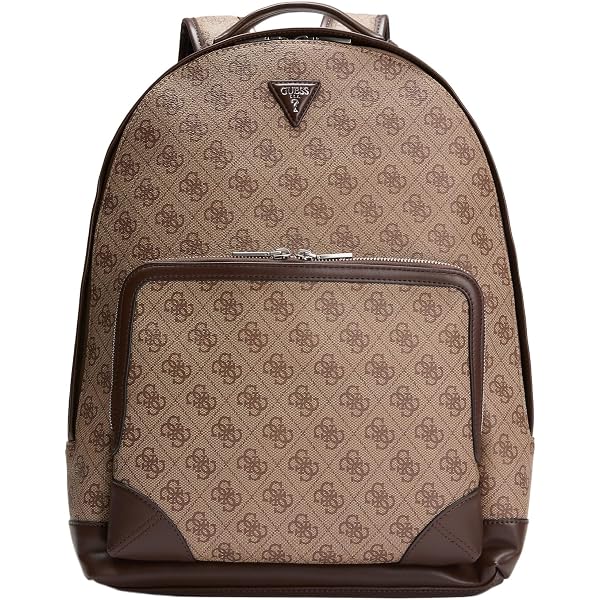 Guess Gaia Flap Backpack Black, Gold Black., One size Fashion