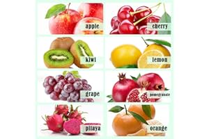 QMXC 550Pcs Mix Fruit Seeds for Gardening 8 Variety Pack Including Cherry Pitaya Lemon Grape Pomegranate Apple Kiwi Orange Non-GMO Heirloom Entry-Level Fruits Seed Kit Ready for Planting Outdoors