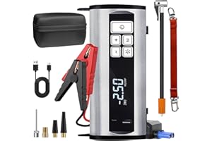 NCTOBEROWS 3500A Car Jump Starter Power Pack with 150PSI Air Compressor, 12V Portable Car Battery Jump Starter Booster(up to 9.0L Gas Or 8.0L Diesel Engine), with LED Flashlight