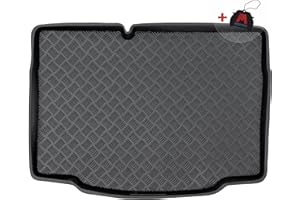 M MOTOS Tapis de coffre en PE pour Renault Clio V depuis 2019 Rendez votre voyage plus confortable grâce à ce tapis de voiture durable - Tapis de coffre de voiture tout temps, protection contre les sa