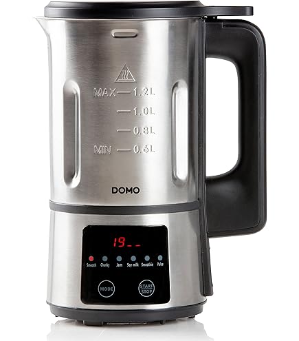 Blender Chauffant Bigben Interactive - 1.6L - 4 Programmes - Soupe, Velouté, Jus, Compote - Gris