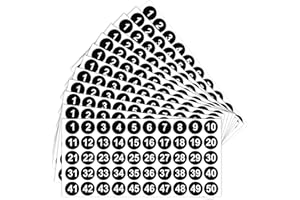 1 a 50 adesivi numerici 12 fogli numero adesivi adesivi in vinile numeri olografici adesivi in vinile numero sequenziale adesivi per inventario adesivi armadietti interni ed esterni