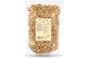 ‎KORO KoRo - Walnusskernbruch 1 kg - 100 % Naturbelassen - Voller Geschmack im Vorteilspack - Große Stückchen - Hoher Ballaststoffgehalt
