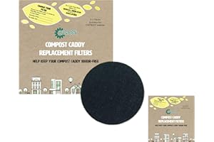 THE CADDY COMPANY Compost Caddy Spare Filters - for Chetnole Ceramic Caddies (4 Pack)