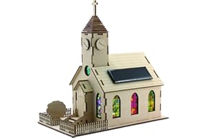 SOL EXPERT SOL-EXPERT group 40296 - Solar-Kirche Harmony, Bausatz, Holz, Natur