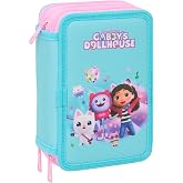 GABBY'S Dollhouse &ndash; School Pencil Case with 37 Tools Included, Children's Pencil Case, Child, Ideal for Children from 5 to 14