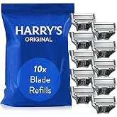 Harry's Razor Blades Men, Pack of 10 Razor Blade Refills with Precision Trimmer, 5 Anti-Friction Blades, Suitable for Mailbox