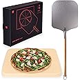 Edelmann Pizzastein Set - Cordierit Stein Für Backofen & Grill Mit Pizzaschneider