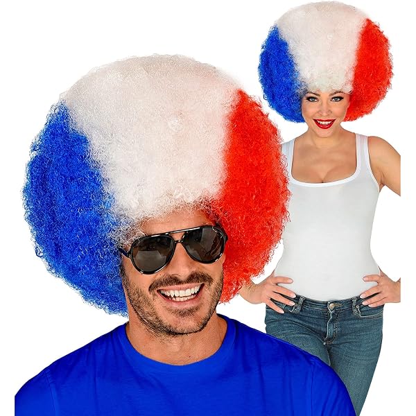 LAS COTILLONES D'ALSACE Gafas Azul Blanco Rojo | Disfraz Supporter