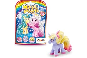 CRAZE Magic PONYS | Wunderschöne Ponys Spielzeug zu Sammeln, 18 Verschiedene Ponys Figuren zum Sammeln - Pferde Mädchen Geschenk und Jungen