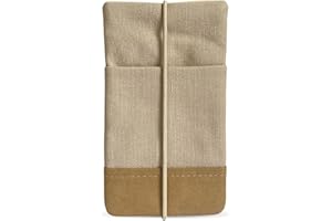 Kuratist Mobile Phone Case - Handmade Cotton With Designer Print and Edge Protection Made of Washable Paper in Leather Look (Vegan).