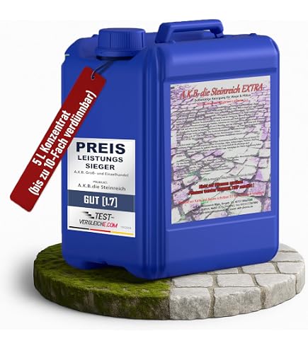 SOLIDAY® Grünbelagentferner Konzentrat 500ml – ohne Schrubben, säurefrei – Grünbelag-, Moos- & Algenbefall entfernen auf Sonnensegeln, Markisen, Sonnenschirmen und Terrassen – Grünspan Entferner Drogerie & Körperpflege