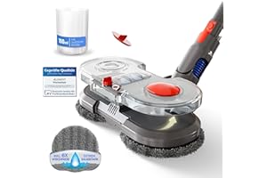 1ELEMENT Nasadka do mopa do odkurzacza Dyson [V15, V11, V10, V8, V7] elektryczna nasadka do mopa ze zbiornikiem na wodę – równoczesne wycieranie i odkurzanie na mokro – akcesoria do wycierania na mokro Detect