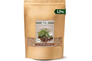 Biojoy Ekologiskt bovete, rått, helt, obehandlat, 1,5 kg | Från Kina, orostat, med skal, osötat, perfekt för groddning, bakning eller matlagning, Fagopyrum L.