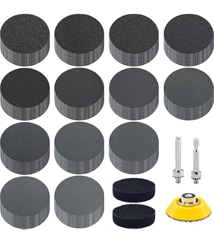 100-Pack Triangular Sanding Discs - 90mm Hook & Loop Mixed Grit For Automotive & Woodworking