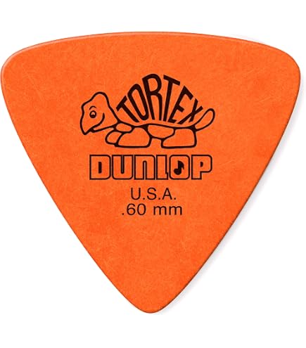 Médiators Guitare Jim Dunlop Ultex Triangle - Lot De 12 Médiators 0,73 Mm - Boîtier Métallique - Idée Cadeau Musicien - 2