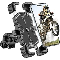 Support Téléphone Vélo Universel 2 Pièces - Fixation Sécurisée Sur Guidon 18-35mm, Rotation 360°, Silicone Anti-choc