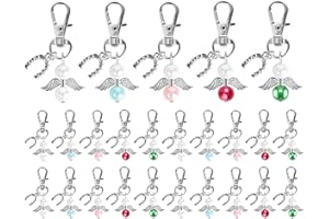 Fyshird Schutzengel Schlüsselanhänger Glücksbringer Schutzengel Anhänger Abschiedsgeschenk Gastgeschenk für Taufe Hochzeit Geburtstag Kommunion Konfirmation
