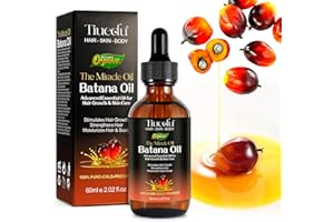 CCKULOOB Olio di Batana per la crescita dei capelli, Olio di Batana biologico 100% naturale e puro, olio per la crescita dei capelli, cura del cuoio capelluto, prevenzione della caduta dei capelli, 60ml