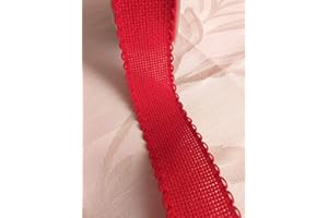 NASTRIFICIO ROSSI SAS NASTRO TELA AIDA 2,5 M VARIANTE NATALE 33 MM (ROSSO)