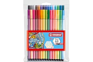 ‎STABILO STABILO - Premium-Filzstift - Pen 68-30er Pack - inkl. 6 Neonfarben